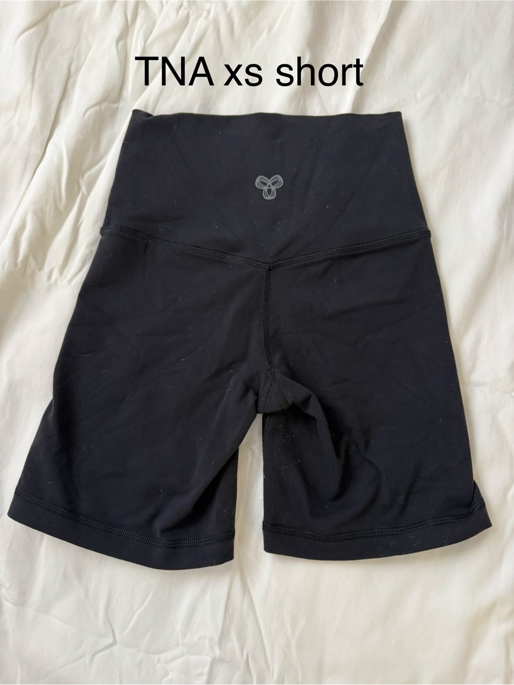 TNA Black High-Rise Bike Shorts